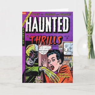 "Haunted Thrills" Birthday Card