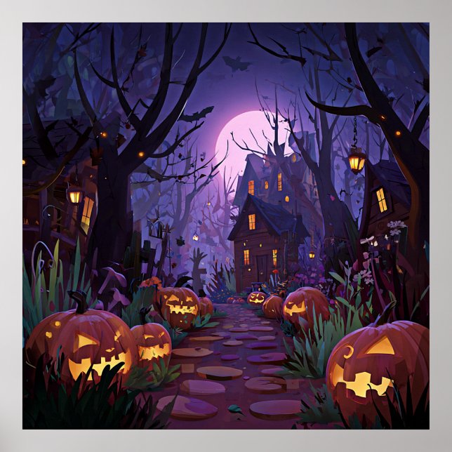 Haunted Town Poster (Front)