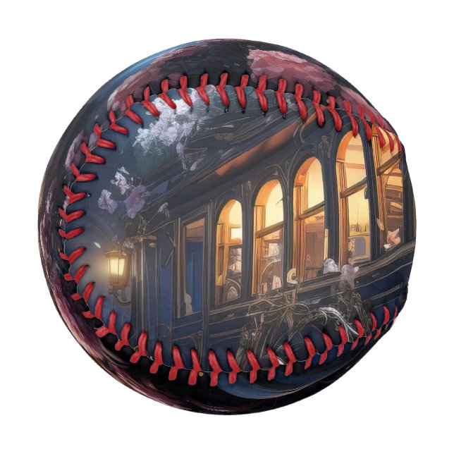Haunted Train Ride Baseball Stocking Stuffer (Front Left)