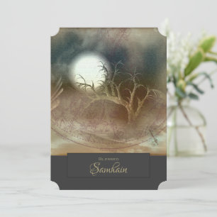 Haunted Tree Samhain ou Autumn Event Invitation