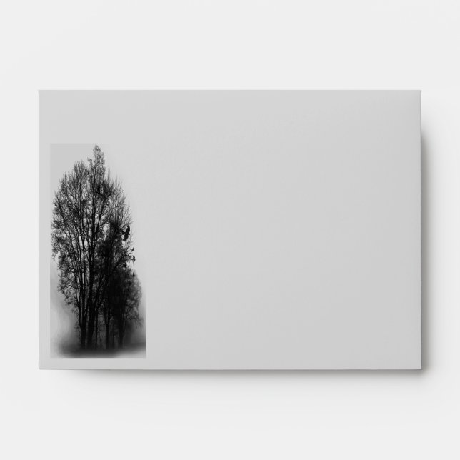 Haunted Trees with Ravens Custom A6 Envelope (Front)