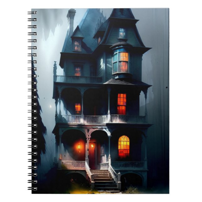 Haunted Victorian Manor Notebook (Front)