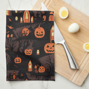 Haunted Village Kitchen Towel