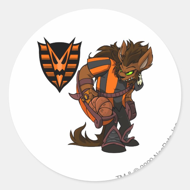 Haunted Woods Team Captain 1 Classic Round Sticker (Front)