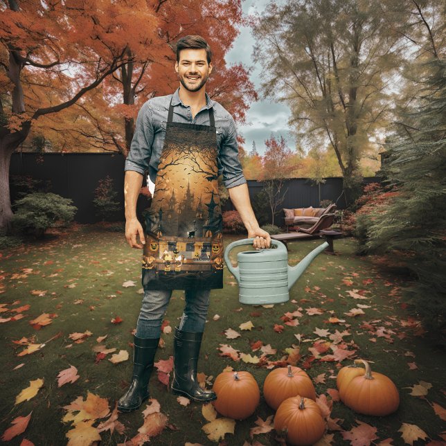 Haunted Yakitori Haven Apron (Haunted Yakitori Heaven Man in an apron.)