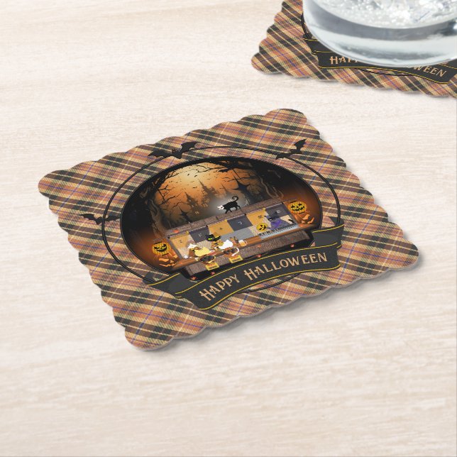Haunted Yakitori Haven  Paper Coaster (Angled)