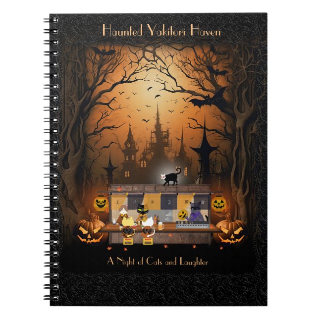 Haunted Yakitori Haven Spiral Photo Notebook (Front)