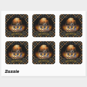 Haunted Yakitori Haven Square Sticker