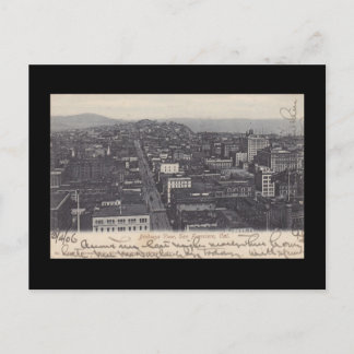 Haunting Birdseye View ~ San Francisco before EQ Postcard