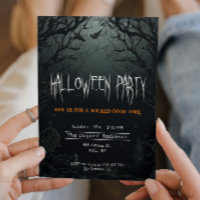 Haunting Dark Trees Creepy Halloween Party