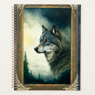 Haunting Digital Illustration Wolf
