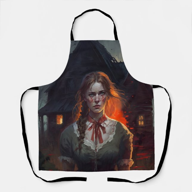 Haunting house apron (Front)