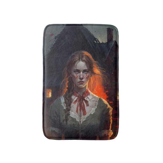 Haunting house bath mat (Front Vertical)