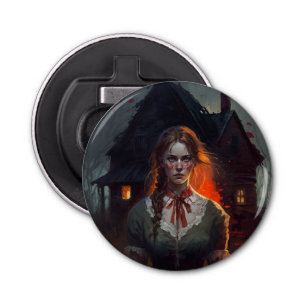 Haunting house bottle opener