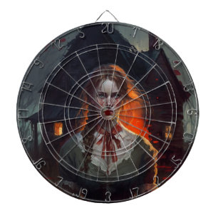Haunting house dartboard