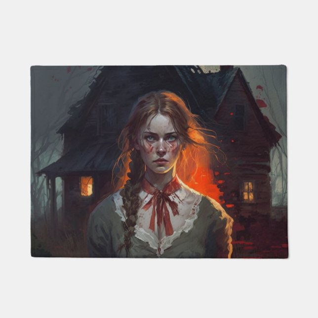 Haunting house doormat (Front)