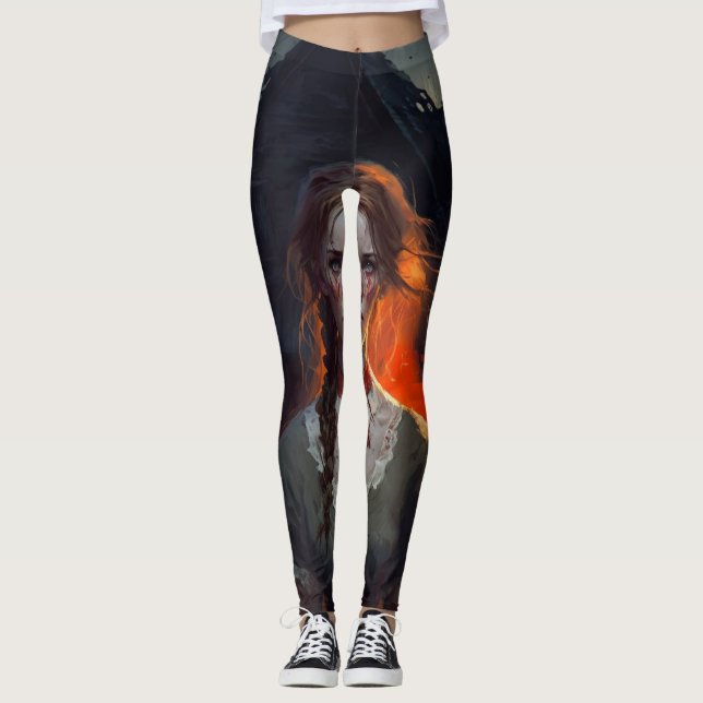 Haunting house leggings (Front)