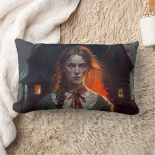 Haunting house lumbar pillow
