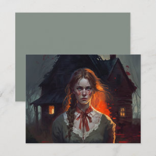 Haunting house RSVP card