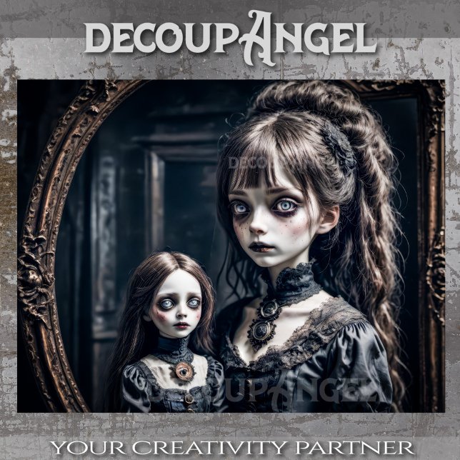 Haunting Reflection of Innocence - Decoupage - Tissue Paper (Creator Uploaded)