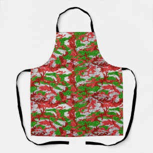 Haus Of Camo Silver Xmas Pattern Apron