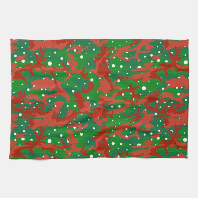 Haus Of Camo Xmas Camouflage Kitchen Towel (Horizontal)