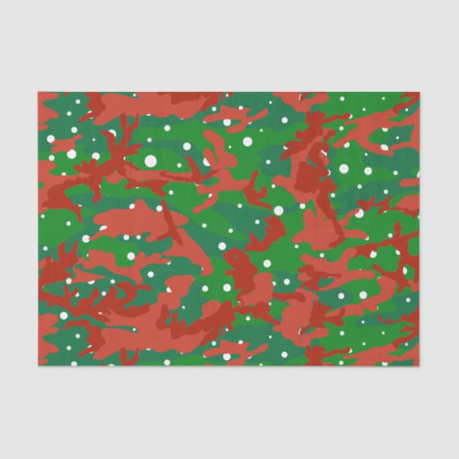 Haus Of Camo Xmas Camouflage Tissue Paper (Front)