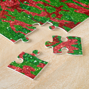 Haus Of Camo Xmas Glitter Camouflage Jigsaw Puzzle