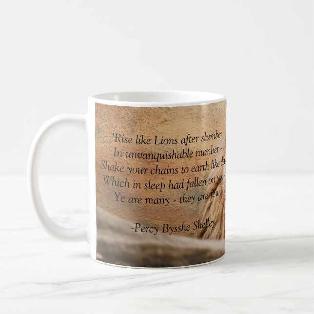 "Hausse tasse comme lions" (Gauche)