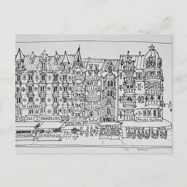 Haussmann Style | Lille, France Postcard (Front)