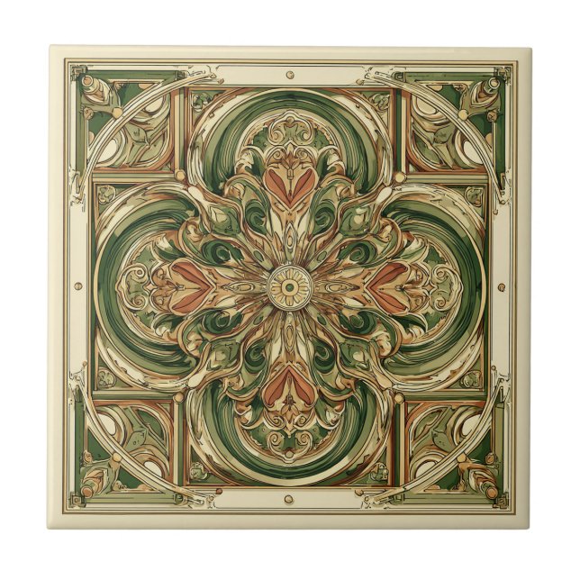 Haut Art Nouveau Tile (Front)