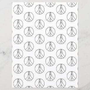 Haut cinq signes de paix mains papier de la carte
