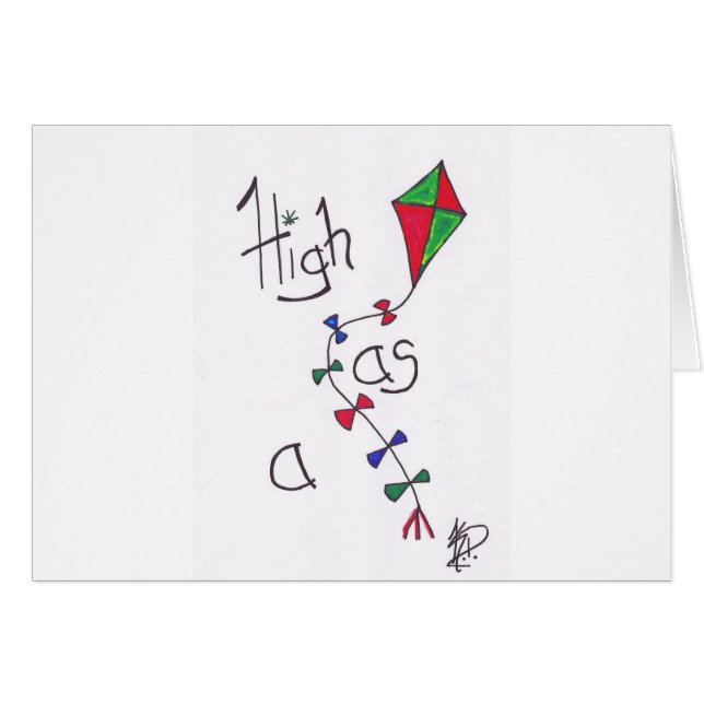 Haut comme cerf-volant (Devant horizontal)