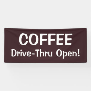 HAUT DE GAMME À COFFEE Banderole