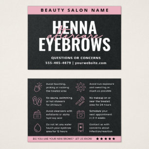 Haut de gamme Black Eyebrow Tint Henna Brows After
