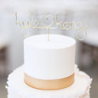 Haut de gamme Mariage de fil Artisan Cake Topper