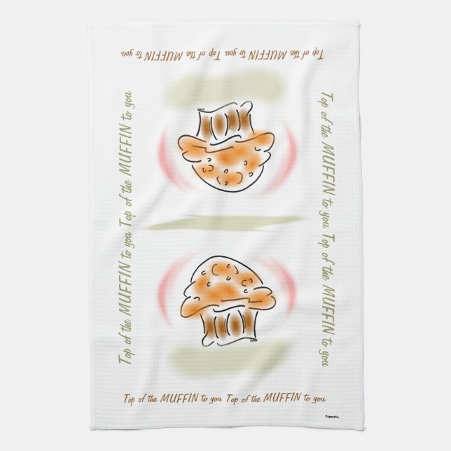 Haut de la serviette de cuisine Muffin (Vertical)