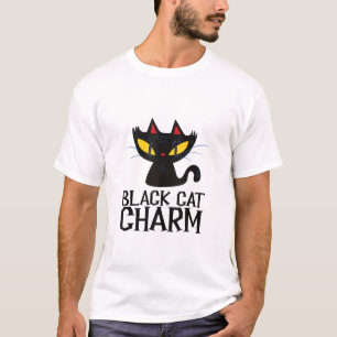 Haut de tank de design Halloween Charme Chat Noir