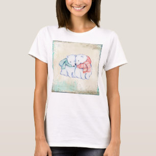 Haut du cercle fleuri Bella+Canvas féminin Ours po