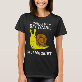 Haut du pyjama des escargots