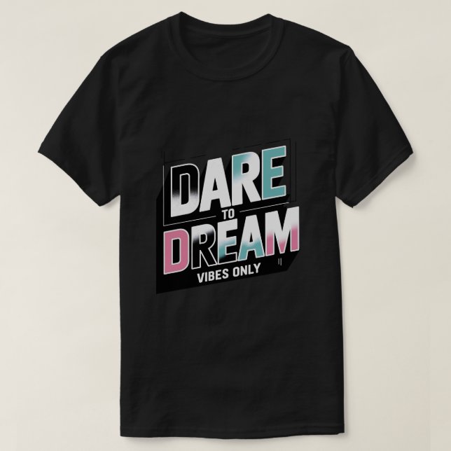 Haut et clair : Audacieux Tee - shirts de typograp (Design devant)