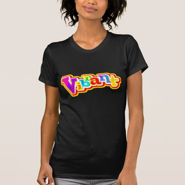 Haut femme graphique coloré vibrant (Devant)
