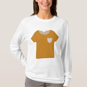 Haut minimaliste jaune moutarde