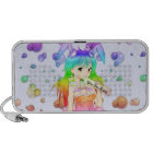 Fille de lapin d'Anime d'arc-en-ciel