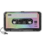 Cassette en pastel d'étiquette d'arc-en-ciel