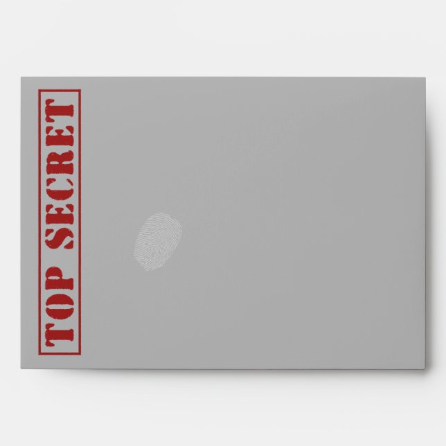 HAUT SECRET Speech Bubble Custom Enveloppes (Devant)