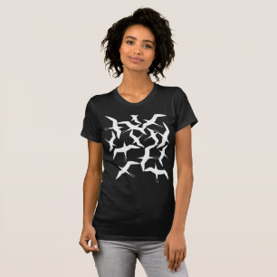 Haut T-Shirt à motif de beaux oiseaux volants