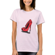 Haut talon trempé et déchiré