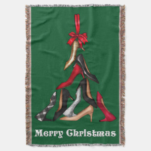 Haut talons Arbre de Noël Jeter couverture
