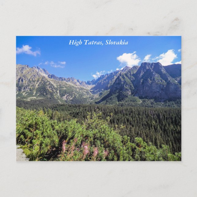 Haut Tatra Mounts, Slovaquie, Carte postale (Devant)